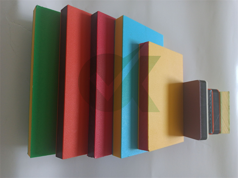 Wear resisting HDPE high density two lored plastic board 