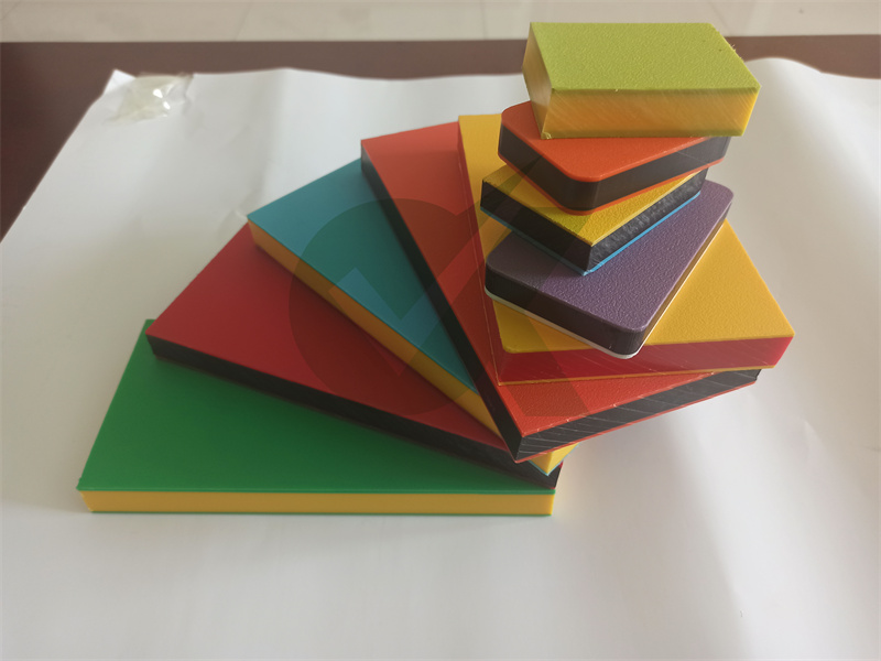 Dual color three layer sandwich HDPE sheet